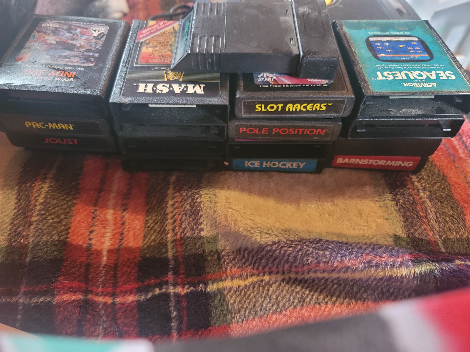 Atari controller n with games