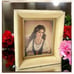 Vintage Gypsy Portrait Framed Art Fortune Teller Miniature Art Lolita Picture