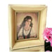 Vintage Gypsy Portrait Framed Art Fortune Teller Miniature Art Lolita Picture