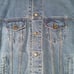 Denim Trucker Jean Jacket Pockets Button Flap XL Vintage Men