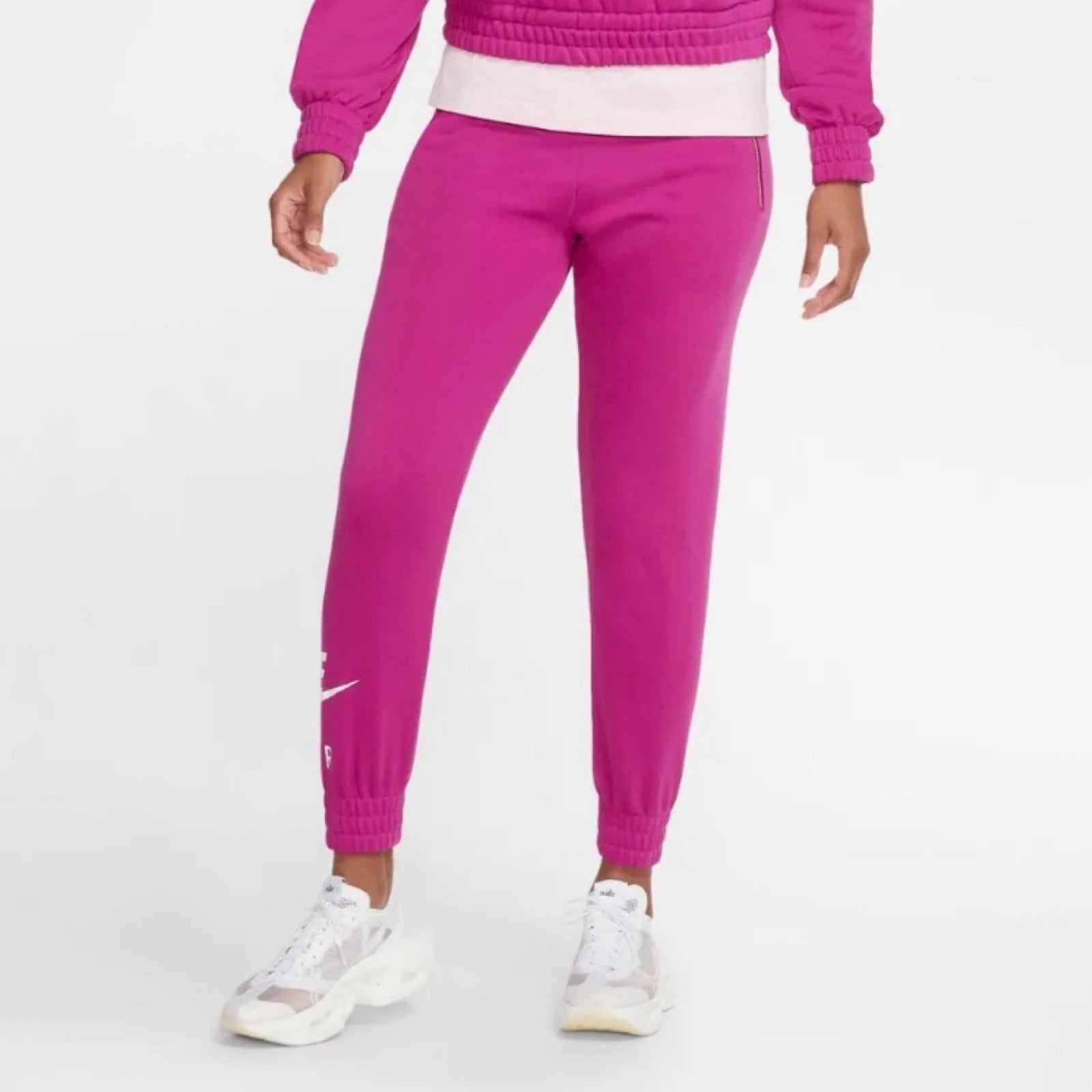 Nike Sportswear Essential Size XSmall Fleece Women’s Jogger Pants Pink