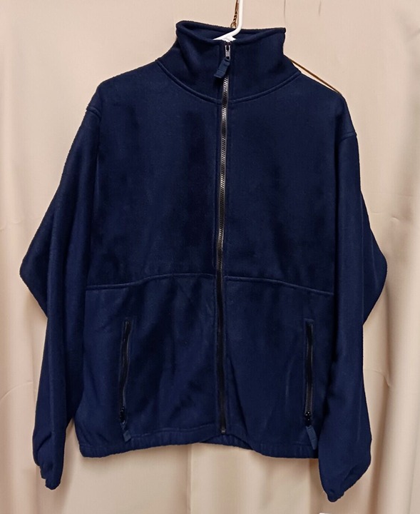 Sierra Pacific Unisex Full Zip Poly Fleece Jacket 3061 Navy Blue SZ X-Large NEW