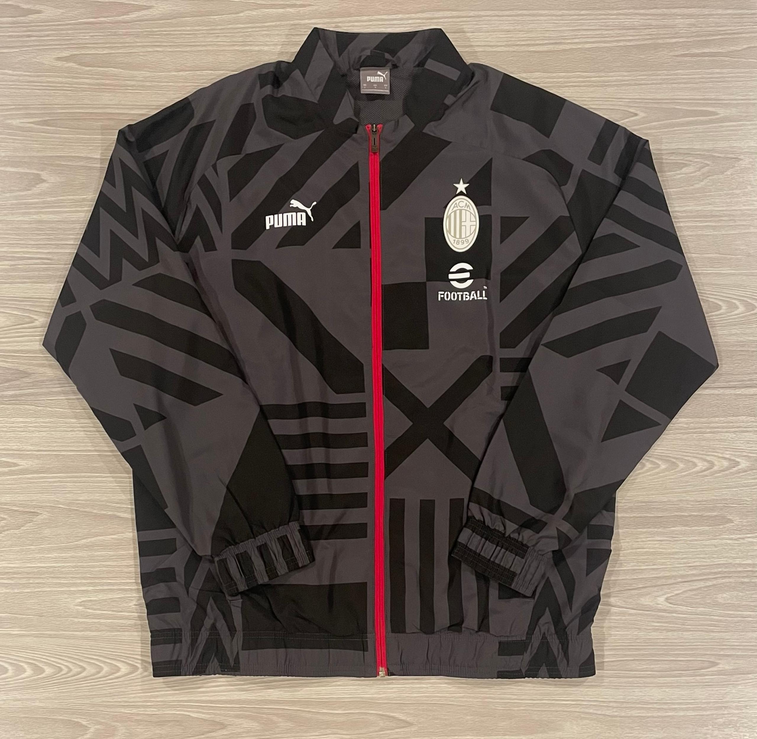 Puma 2022/23 AC Milan Prematch Jacket Black Jacket e-Football Men’s Size Large
