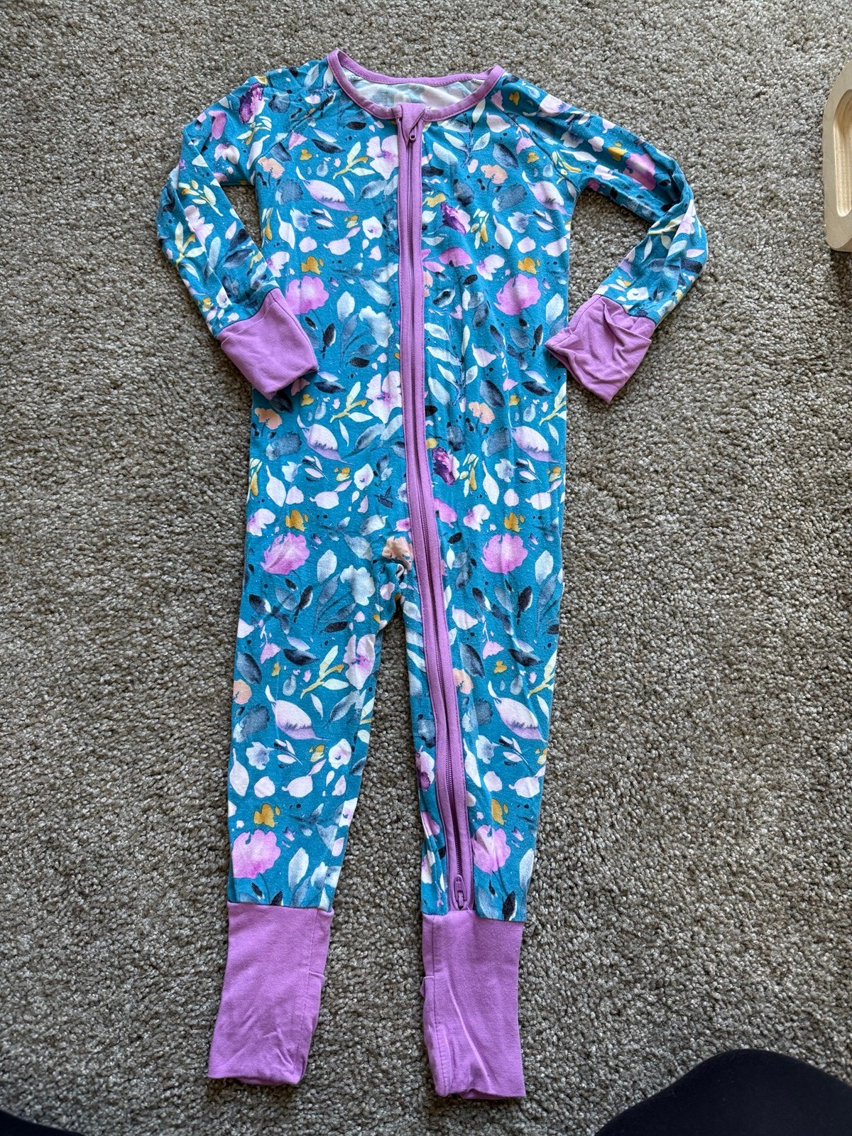 Little Sleepies floral Zippy