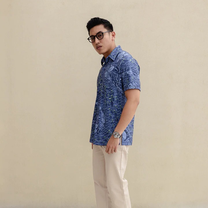 Luxury Performance Batik Shirt for Mens