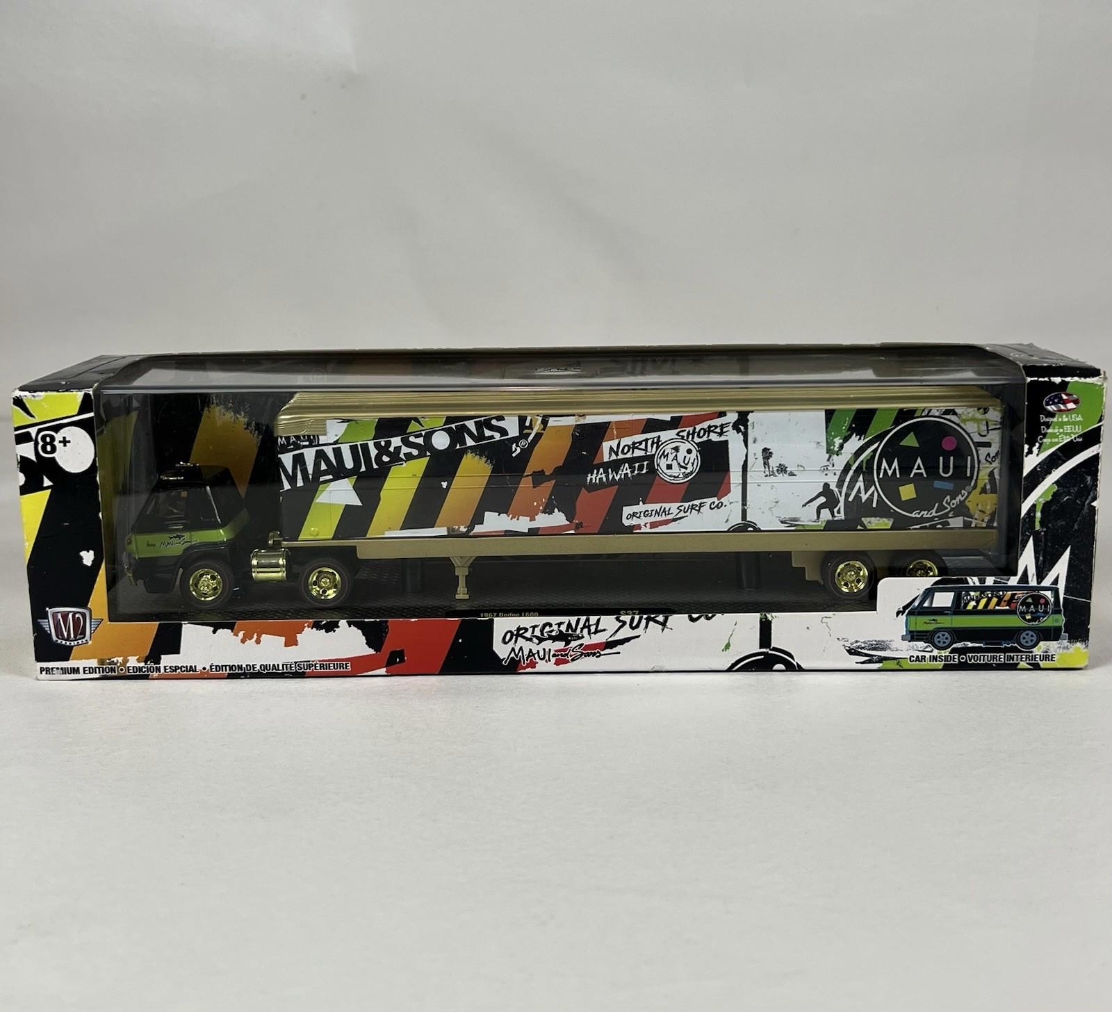 M2 Machines Maui & Sons 1967 Dodge L600 & 1967 Dodge A100 Panel Van S37 *CHASE*
