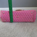 Dooney and Bourke pink signature buckle leather trimmed handbag/purse/shouldbag
