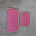Dooney and Bourke pink signature buckle leather trimmed handbag/purse/shouldbag
