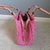Dooney and Bourke pink signature buckle leather trimmed handbag/purse/shouldbag