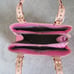 Dooney and Bourke pink signature buckle leather trimmed handbag/purse/shouldbag