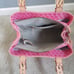 Dooney and Bourke pink signature buckle leather trimmed handbag/purse/shouldbag