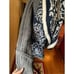 Anthropologie Sleeping on Snow Navy White Gray Open Cardigan Sweater