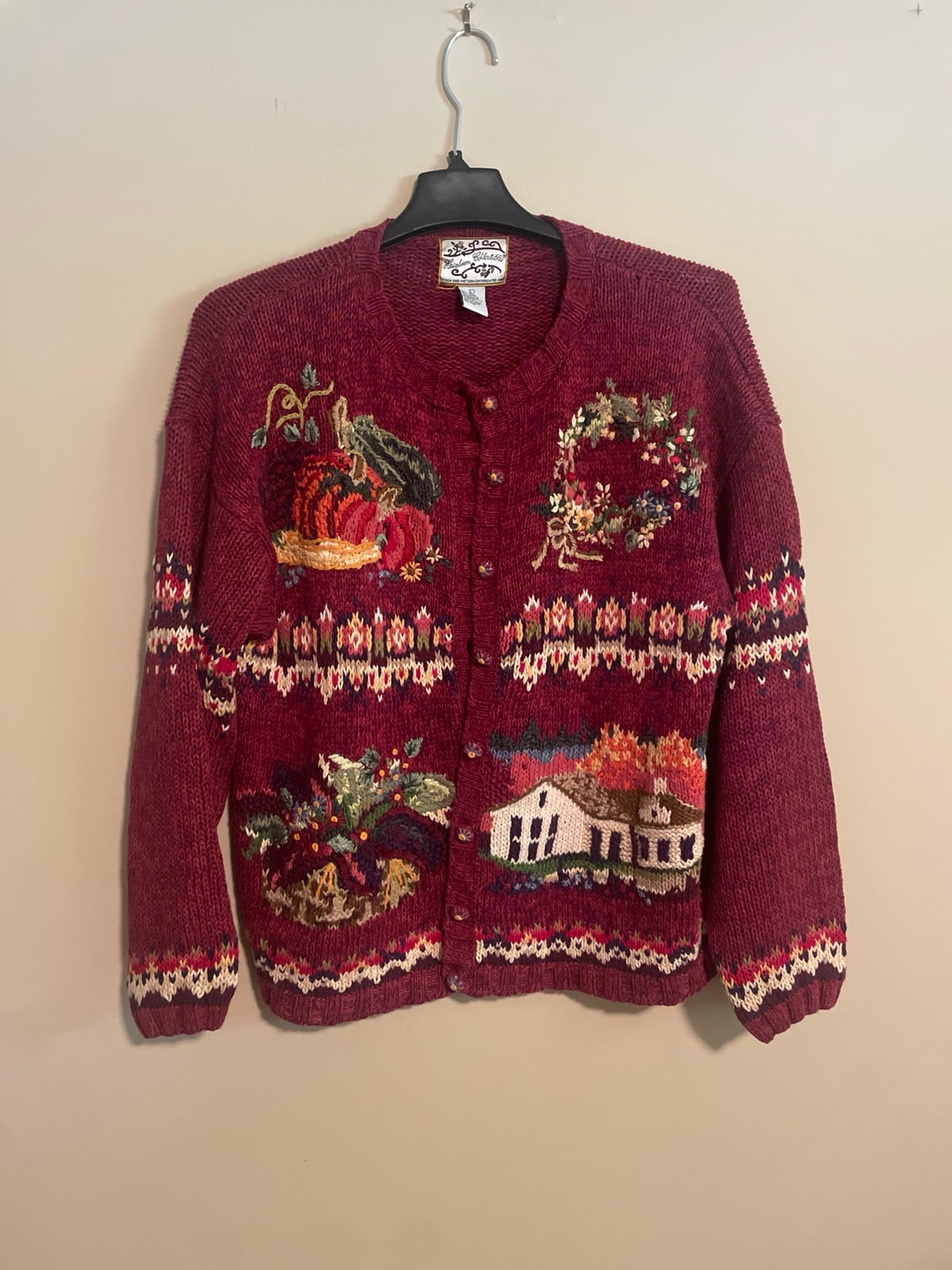 VTG Heirloom Collectibles fall 2000 women's Sweater size large