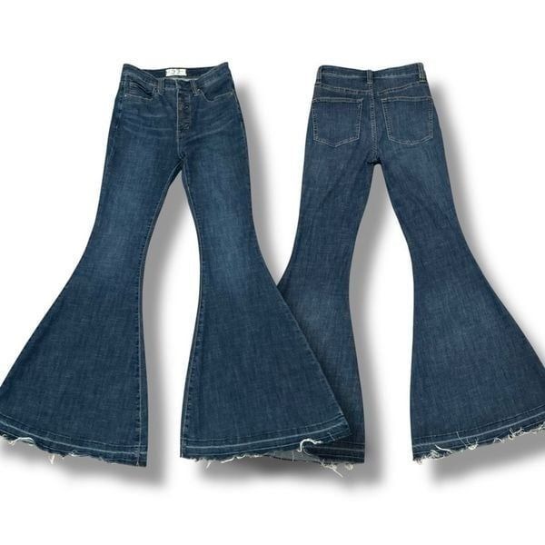 We the Free Twenty-Seven High Waist Button Fly Flare Bell Bottom Jeans US Women’