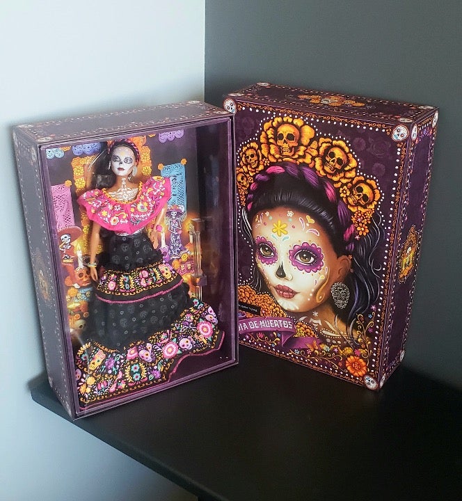 Dia De Los Muertos Collectible Barbie Doll Toy Day of the dead skull face doll
