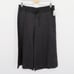 Edward Womens 8 Black Crocheted 100% Linen Wide Leg Cropped Capri Pants NEW