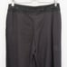 Edward Womens 8 Black Crocheted 100% Linen Wide Leg Cropped Capri Pants NEW