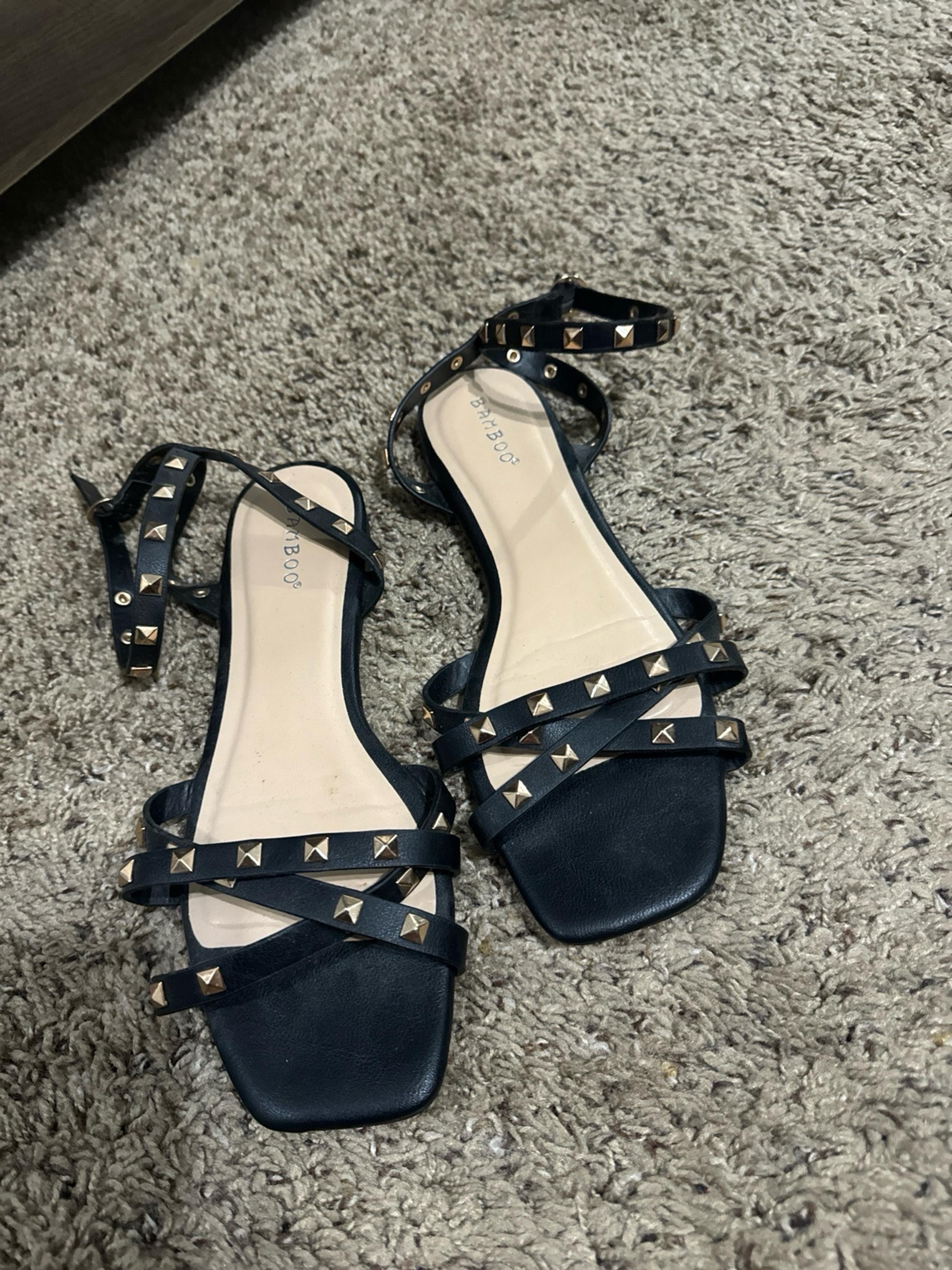Black & Gold Sandal