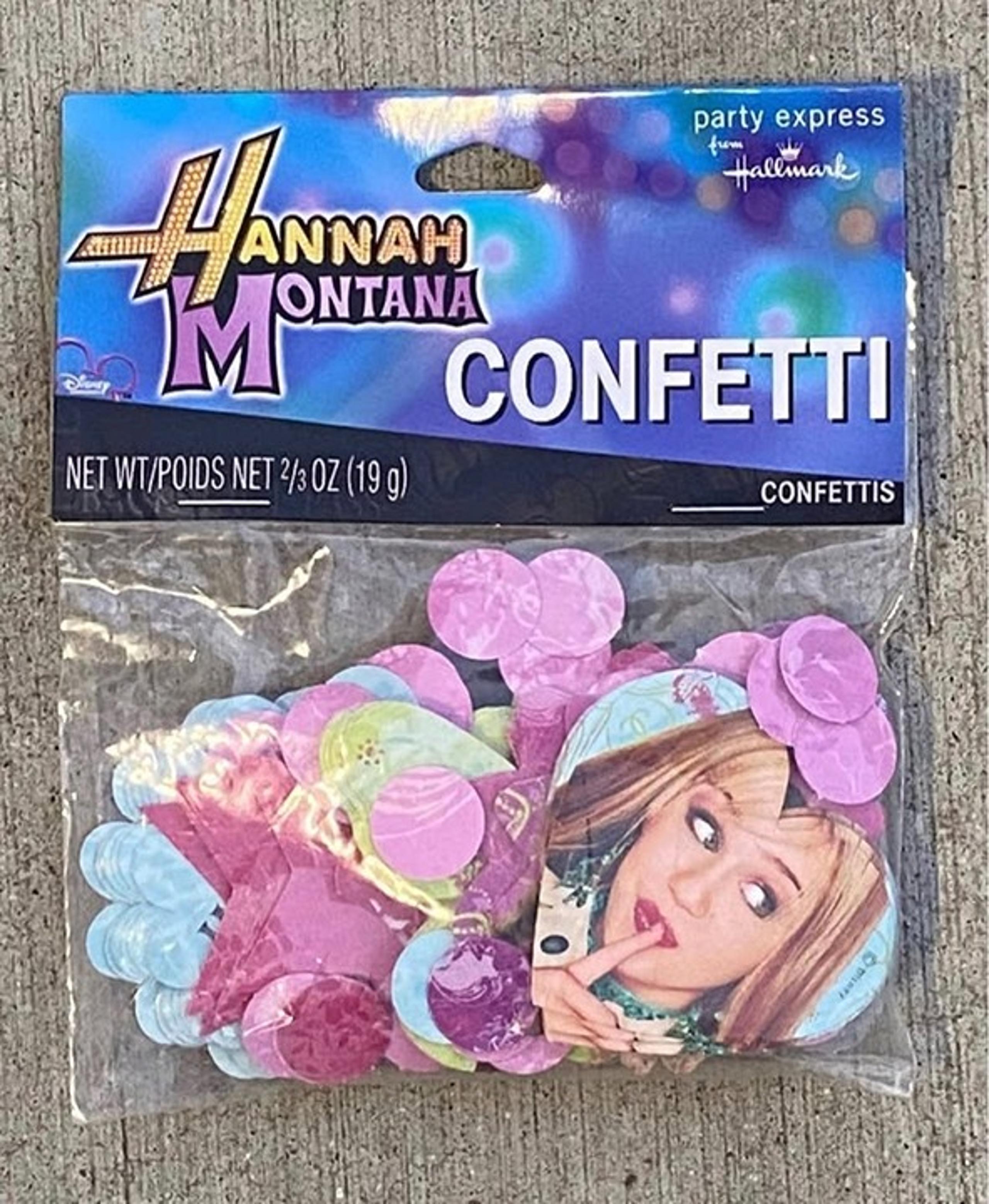 Hannah Montana table scatter confetti - birthday party decorations