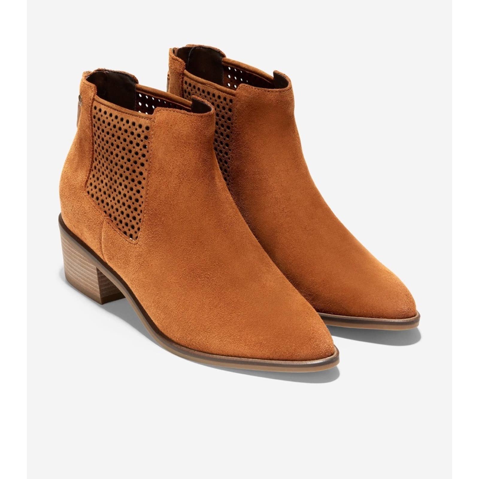 Cole Haan Suede Ankle Booties Size 6 Wide