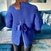 Sachin & Babi Griffin Knit Mock Neck Sweater in Blue Size XS