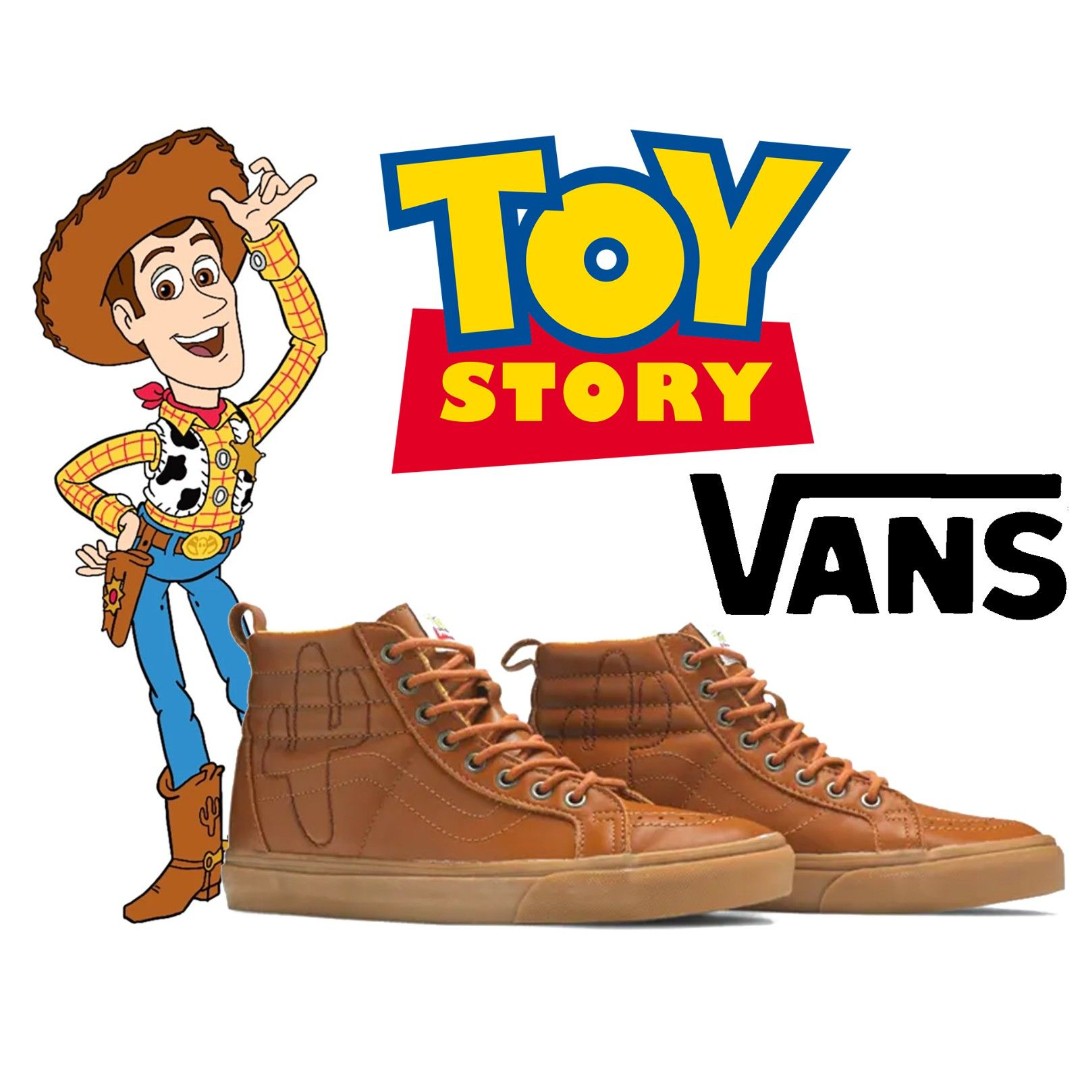 Toy Story Woody VANS SK8 HI - Rare - Deadstock - Brand New w/original box - 12M