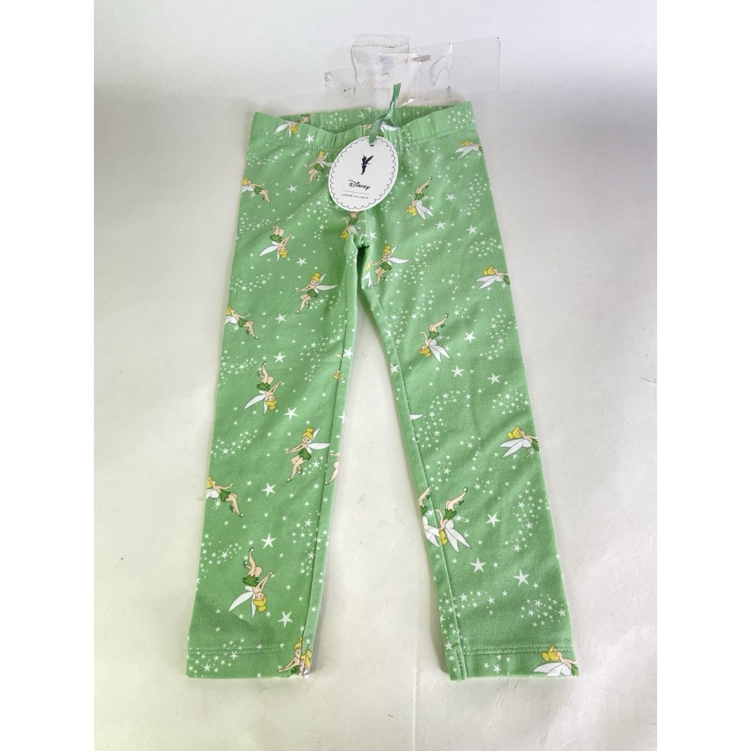 Janie and Jack x Disney Tinkerbell Fairy Leggings Pants Toddler Girls Size 3T