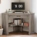 Corner Computer Desk with Drawer & Storage Shelves, Small Corner Desk