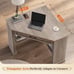 Corner Computer Desk with Drawer & Storage Shelves, Small Corner Desk