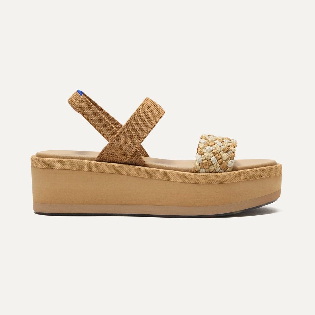 Rothys Size 8.5 The Lightweight Wedge Sandal Beach Sand Woven