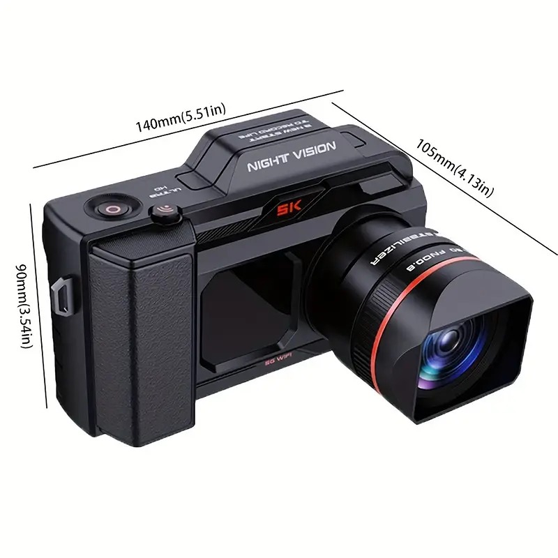 NVC200 High-definition 5K Digital Camera, 50X Digital Zoom Camera