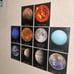 Set of 11 Solar System Prints In Frames For Wall Decor