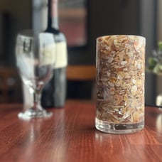 Handmade Crushed Seashell Lamp