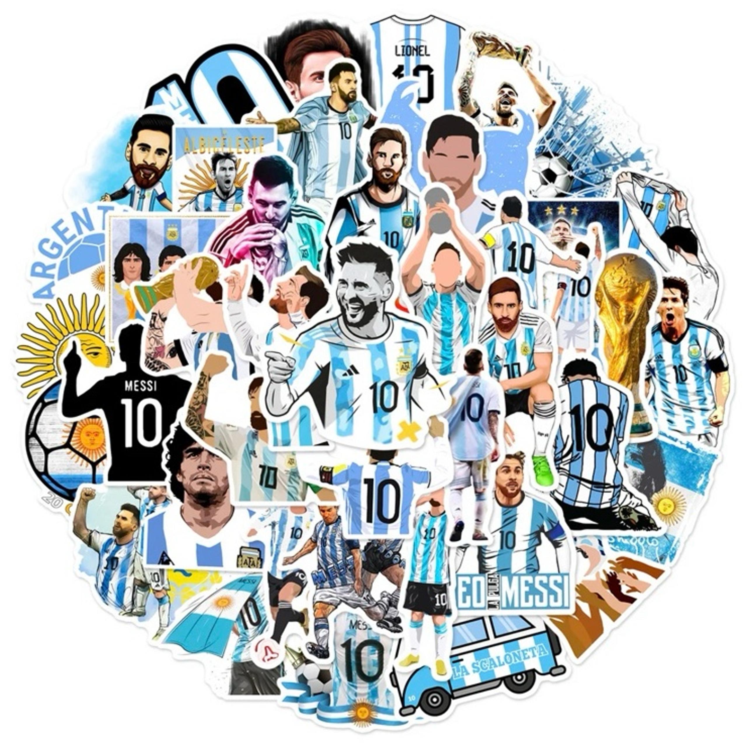 Messi vinyl Die cut stickers/50 stickers