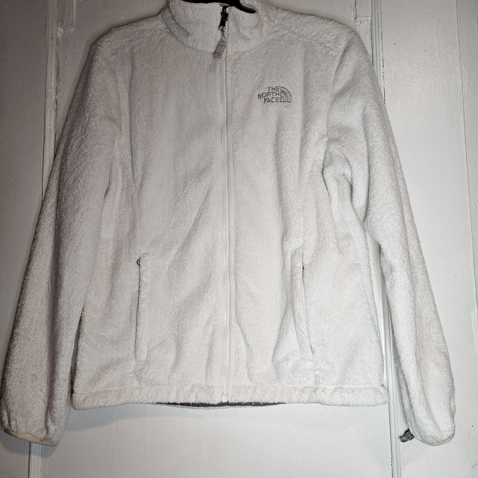 The North Face Osito Full Zip Fleece - White - Size Medium