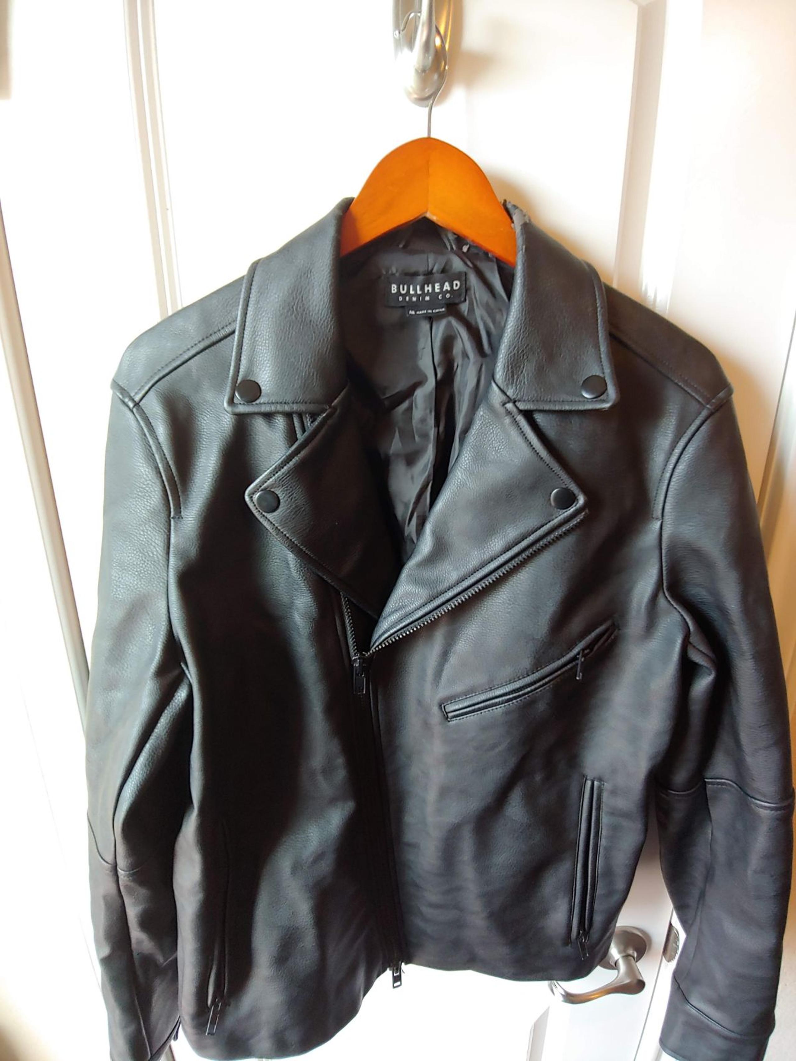 BULLHEAD DENIM CO.  PU Leather Moto Jack