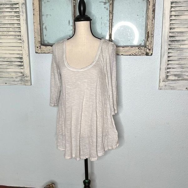 Black Swan Women's Tunic Top Lace Back Half Sleeve White Size Medium NWT