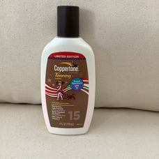 Coppertone sunscreen tanning lotion broad spectrum SPF 15 Vintage