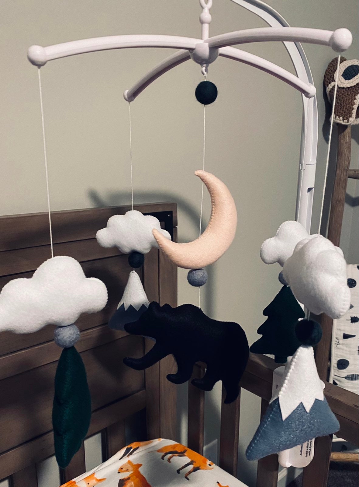 Woodland bear mobile
