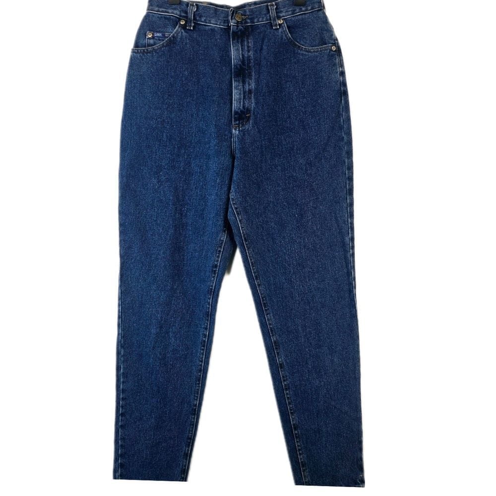 Lee Relaxed Fit High Waisted Mom Jeans Women's 16 Tall Tapered Leg Classic Denim