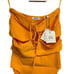 New Sandro Knit Bodysuit With Ring Details in Orange