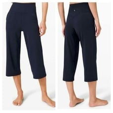 LULULEMON ATHLETICA Align Wide Leg Crop 23' True Navy Size 6