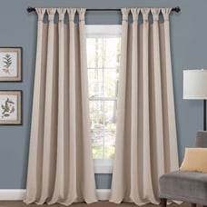 (2) curtain panels insulated knotted