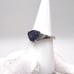.925 Sterling Silver Trillion Cut Amethyst Cz Ring