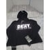 Boston Red Sox MLB DKNY Sport Pullover Drawstring Crop Hoodie Black Women Large