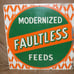 Vintage Modernized Faultless Feeds Sign