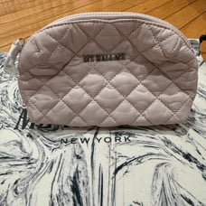 Mz Wallace Light Pink Ballet Small Mica Makeup Bag NWT