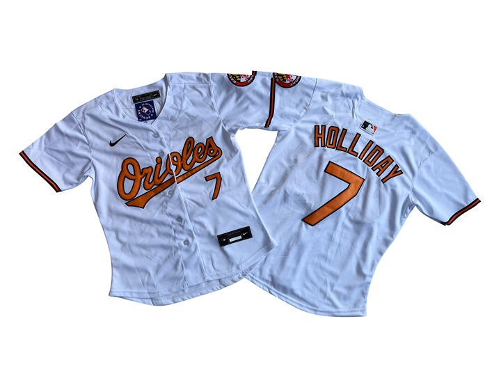 Women's Baltimore Orioles Jackson Holliday White Home Limited Player Jersey