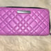 Kurt Geiger Purple Leather Zip Wallet NWOT