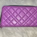 Kurt Geiger Purple Leather Zip Wallet NWOT